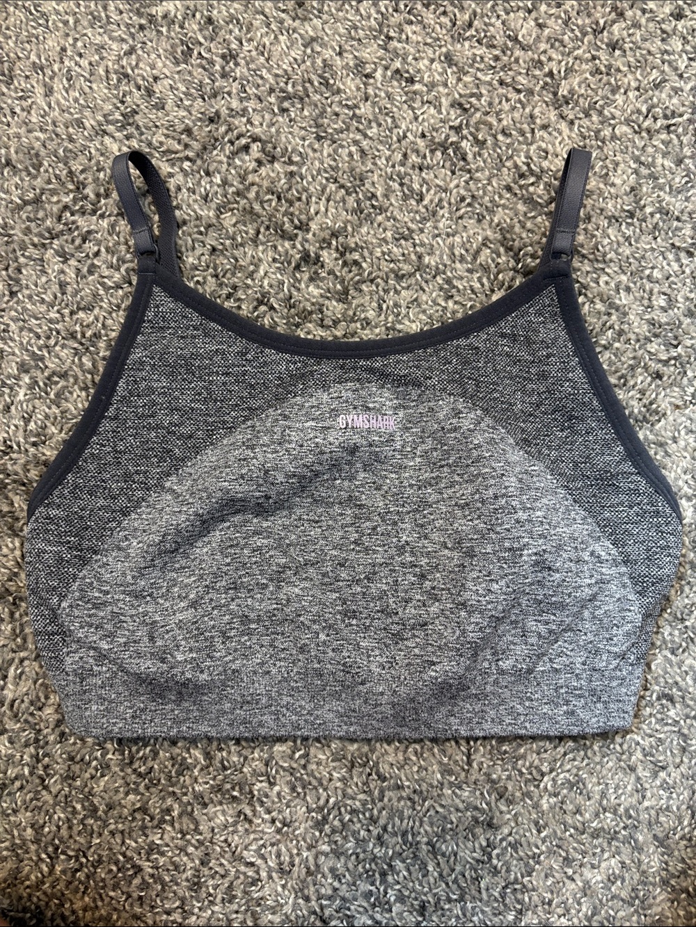 Gymshark Charcoal Seamless Crop Bralette
